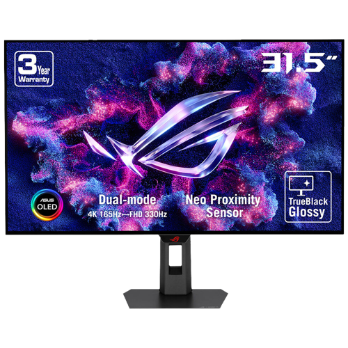 ROG Strix OLED XG32UCWG 31.5" 4K 165Hz FHD 330Hz 0.03ms HDMI DP Type-C G-Sync FreeSync Premium Pro HDR10 Dual Mode WOLED Gaming Monitör