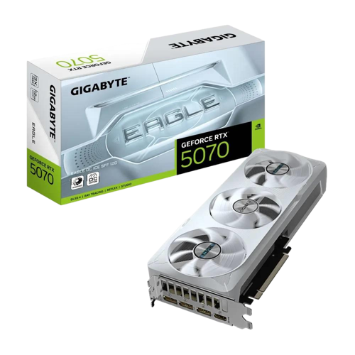 GIGABYTE GeForce RTX 5070 EAGLE OC ICE SFF 12G GDDR7 DLSS 4 192 Bit Ekran Kartı