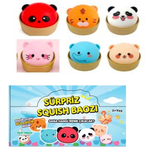 Kokusuz Squishy Çin Mantısı Stres Topu – 10x10 cm Doğa Dostu Sıkma Oyuncak