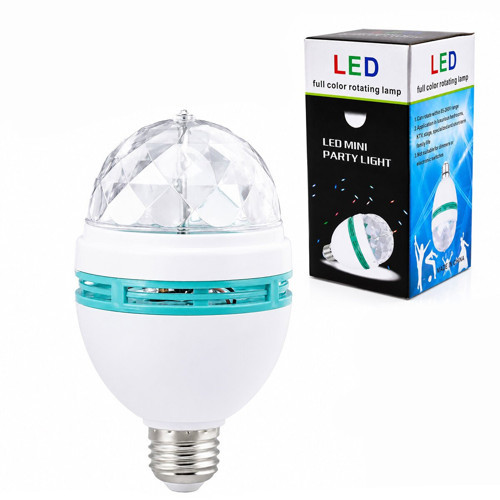 DP-269 Dönebilen Renkli LED Lamba ve Ampul 170-265V 3W Disko Tam Renkli