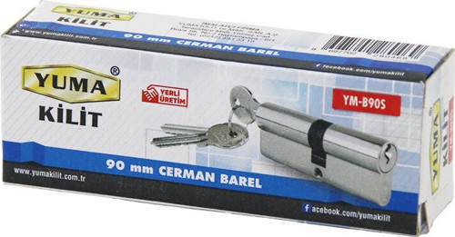 Yuma YM-B90S Cerman Barel 90mm 3 Anahtar Ambalaj Nikel Saten