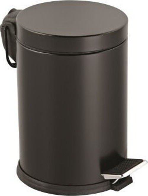 LZR-815S Pedallı Metal Çöp Kovası 12lt Siyah
