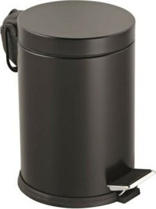 LZR-811-S Pedallı Metal Çöp Kovası 3lt Siyah