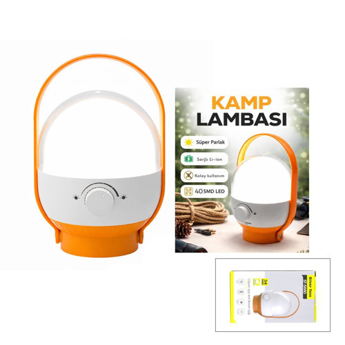 Silver Toss ST-5660 Kamp Lambası ve Fener 6.4W 2400MAH 40 LED USB Şarjlı Ayarlanabilir Işık