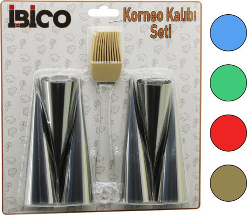 İ22-163 Pasta Dekorasyon Seti ÇAP:3.3cm X UZUNLUK:12cm 7 Adet BRKT-921633 6-KORNEO Kalıp