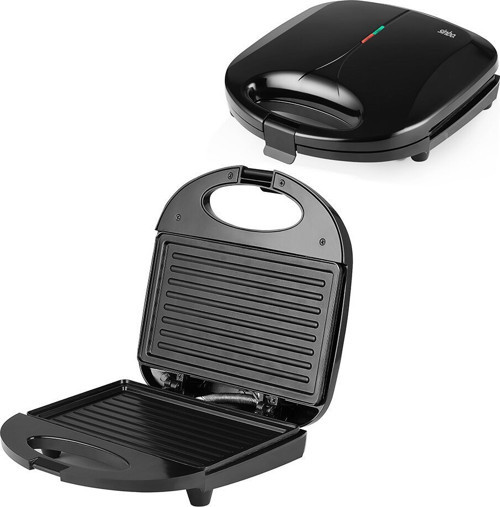 SSM-2588 Mini Elektrikli Tost Makinesi 750W 2 Dilim Yapışmaz Yüzey Kilitlenebilir Kapak
