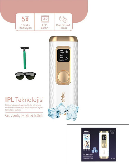 SEL-6049 Buz Lazer Epilatör ve Epilasyon Cihazı 5 Farklı Mod LCD Ekran Tüm Vücut Uygun IPL