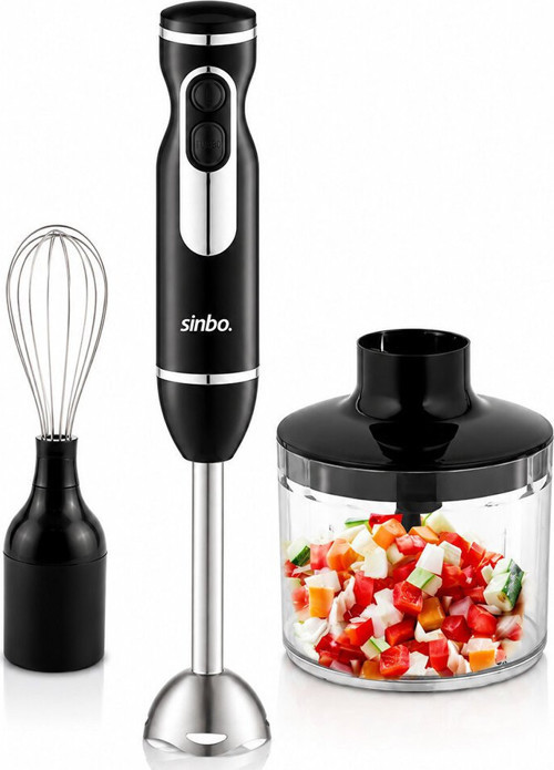 SHB-7529 El Multi Blender Seti 700ml Hazneli 2HIZ Ayar Paslanmaz Çelik Bıçak