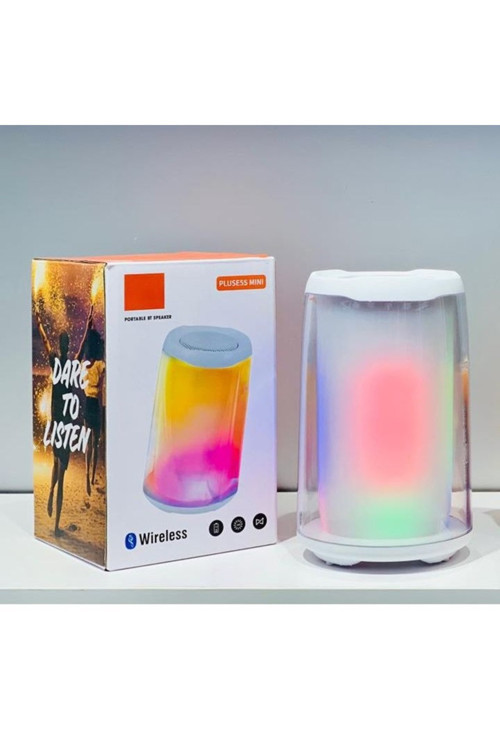 Pulse5S Mini Bluetooth Hoparlör Led Işıklı Kablosuz Speaker Ses Bombası
