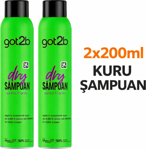 Fresh It Up Extra Fresh Elma Ve Sandal Ağacı Kuru Şampuan 200 Mlx2 Adet