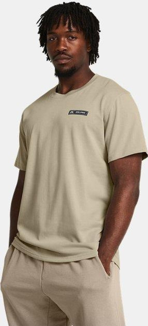 UA HW Armour Label SS Erkek T-Shirt