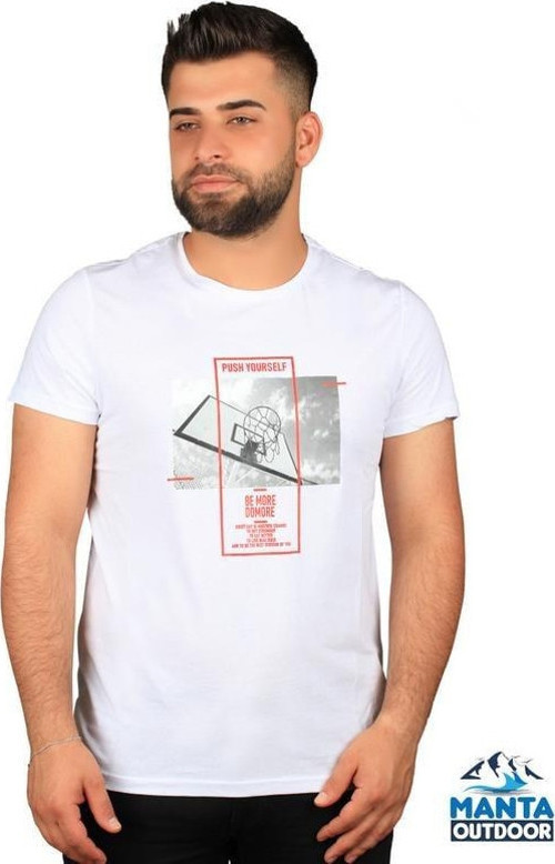 MNT 2406 S. Yaka Pota Baskılı Erkek T-Shirt