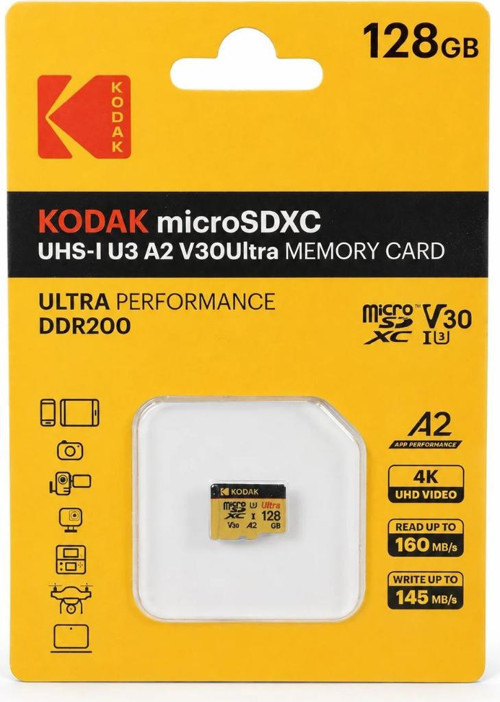 128GB UHS-I U3 A2 V30Ultra MicroSDXC Kart