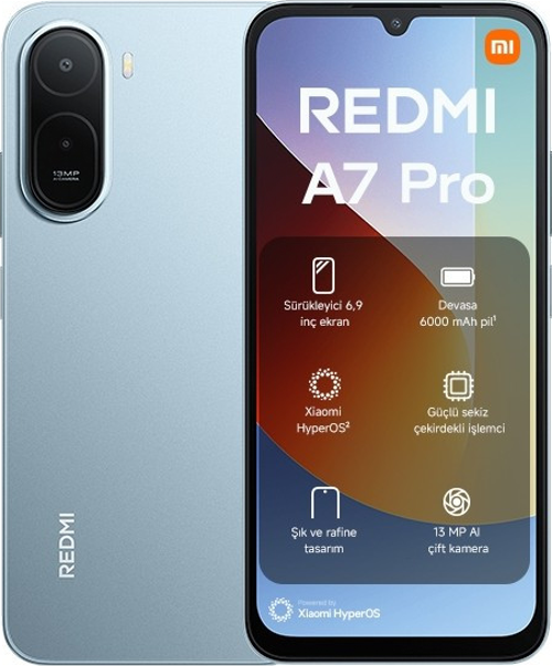Redmi A7 Pro 128 Gb 4 Gb Ram (Xiaomi Türkiye Garantili) Mavi