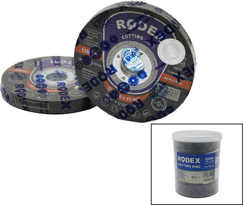Rodex SRM-115 Metal Kesici Disk 115MMX3.0x22 Spral Taşı - 5'li Paket