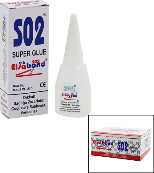 Elsa Bond S02 Japon Yapıştırıcı 20gr - 50'li Paket
