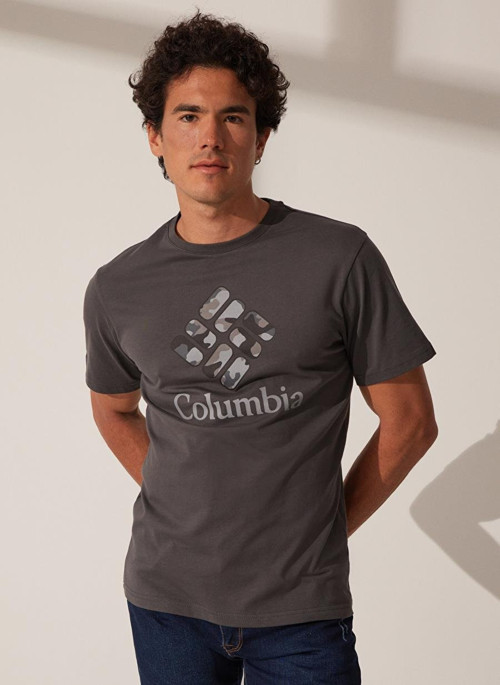 Cs0305 Csc Stacked Camo Ss Tee Erkek T-Shirt