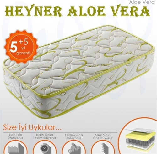 Aloe Vera Kumaş Ortopedik Yaylı Yatak Lüx Soft Ortopedik Yaylı Yatak 60X170 Cm Yaylı Yatak