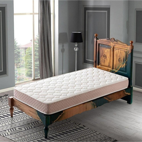 Beyaz 60X100 Cm Soft Ortopedik Yaylı Yatak Lüx Cotton 17 Cm