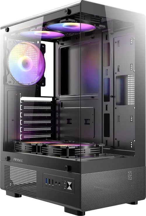 VCX300 ARGB 750W 80+ BRONZE 4xARGB Fan ATX Siyah Mid Tower Gaming (Oyuncu) Kasası