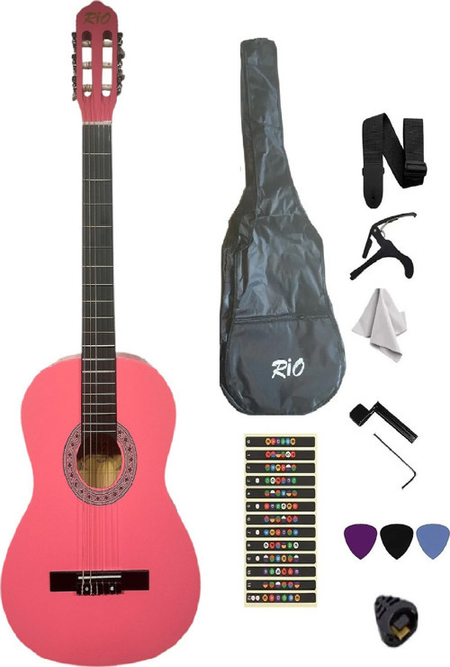 3/4 7 14 Yaş İçin Klasik Gitar Seti