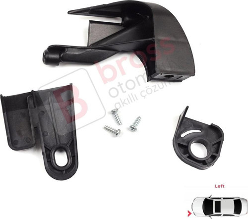 Fiat Fiorino MK3 Citroen Nemo Peugeot Bipper 2007-2020 6212F4 İçin Sol Ön Far Ayak Tamir Seti