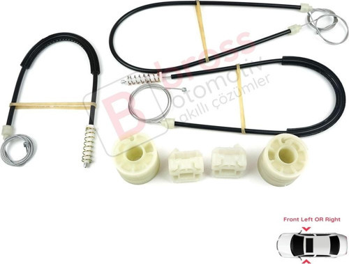 VW Transporter T5 Caravelle Multivan 2003-2015 7H0837753 7H0837754 İçin Ön Kapı Cam Kriko Tamir Seti