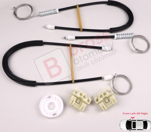 Seat Leon 1999-2006 Toledo 1998-2004 4/5 Kapı 1M0837461A İçin Elektrikli Ön Cam Kriko Tamir Seti