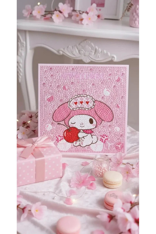 Lisanslı Renkli Yaz Plajı Serisi Elmas Mozaik Puzzle - My Melody