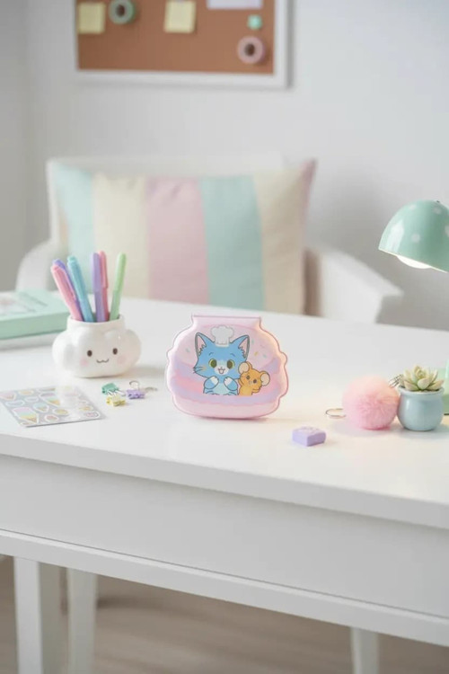 Lisanslı Tom ve Jerry Gokko Serisi Donut Temalı Puffy Not Defteri