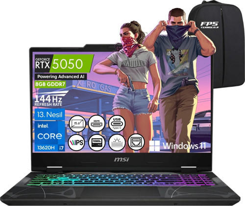 Cyborg 15 B13WEKG-1096XTRNN I7-13620H RTX5050 24GB Ram 512GB SSD 15.6" Fhd IPS 144Hz W11 Taşınabilir Bilgisayar