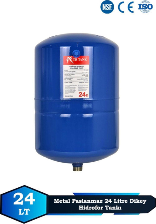 Trtank Profesyonel 24 Litre Dikey Ayaklı Nsf Membranlı Hidrofor Genleşme Tankı