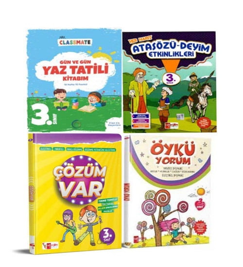3. Sınıf Gün Ve Gün Yaz Tatili Kitabım +Çözüm Var + Öykü Yorum Ve Atasözü-Deyim Etkinlikleri