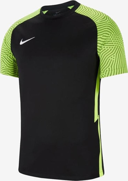 M Nk Df Strke II Jsy SS CW3544-011 Siyah & Fosforlu Yeşil Erkek Forma