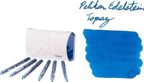 Edelstein Mürekkep Kartuşu 6'lı Metal Kutu TOPAZ (TURQUOISE BLUE)