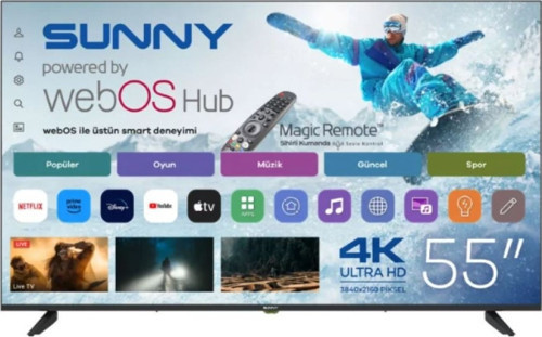 SN75QLEDM-W02M 75" 190 Ekran Uydu Alıcılı 4K Ultra HD WebOS Smart LED Televizyon