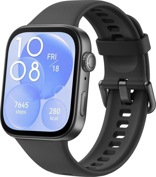 Watch Fit 3 Siyah Kauçuk Kayış Akıllı Saat