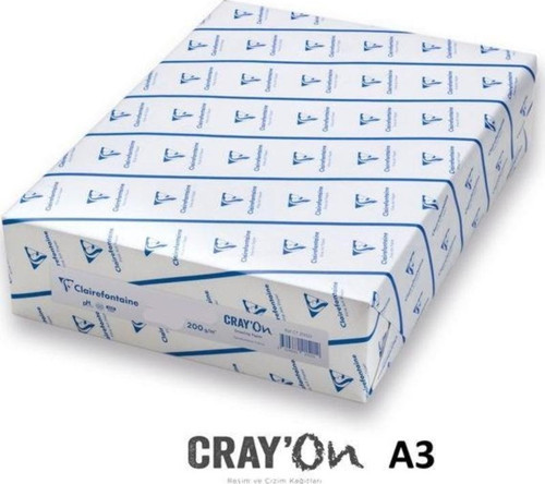Cray'on Resim Kağıdı 200 gr A3 250'li Paket