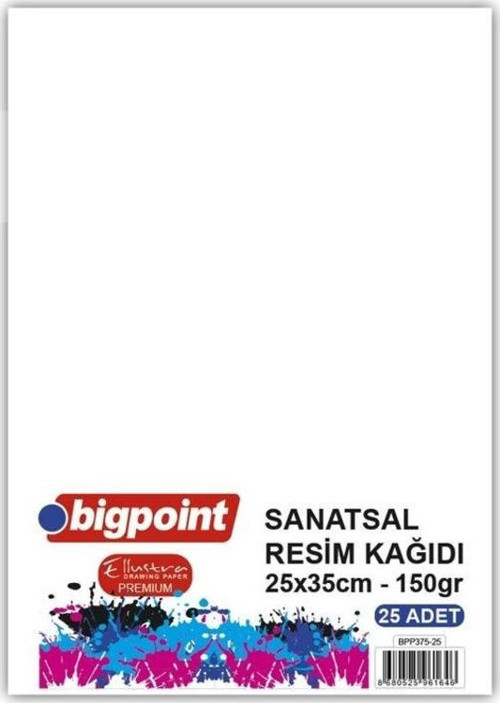 Sanatsal Resim Kağıdı 25x35cm 150 Gram - 25 Yaprak