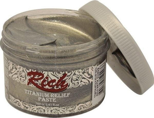 Titanium Metalik Rölyef Pasta 160 cc 5504 ANTİK GÜMÜŞ