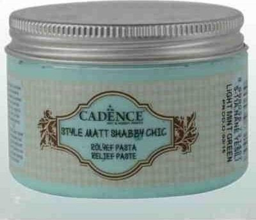 Style Matt Shabby Chic Rölyef Pasta SR-11 AÇIK NANE YEŞİLİ