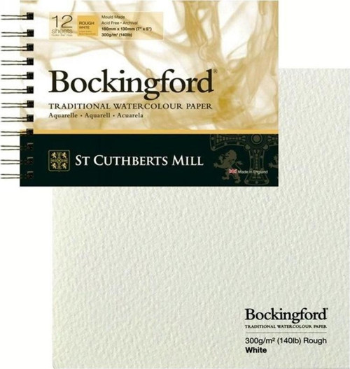 Bockingford Spiralli Suluboya Defteri Rough 300 gr 180x130mm 12 yp