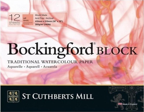 Bockingford Suluboya Blok Hot Pres 300 gr 410x310mm 12 yp