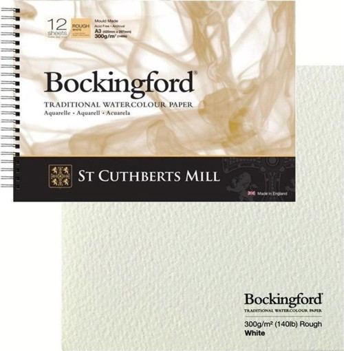 Bockingford Spiralli Suluboya Defteri Rough 300 gr 297x420mm (A3) 12 yp