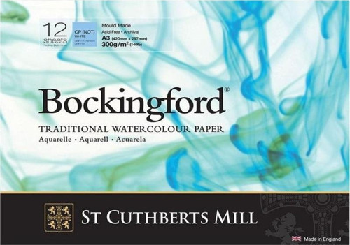 Bockingford Suluboya Blok Cold Pres 300 gr 297x420mm (A3) 12 yp