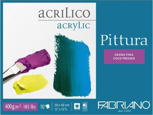 Pittura Akrilik & Yağlıboya Blok 400 gr. 30x40 cm. 10 yp. Asitsiz Soğık Basım