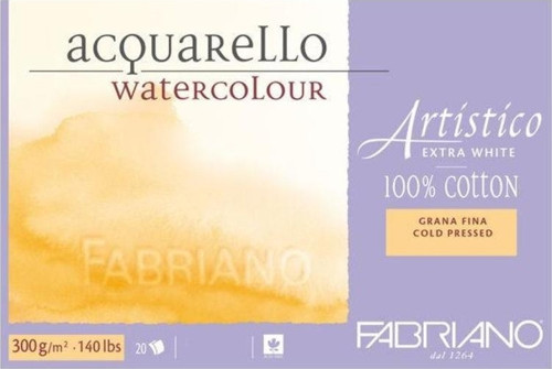 Artistico Extra White Suluboya Blok 300 gr. 26x36 cm. 20 yp. Soğuk Basım