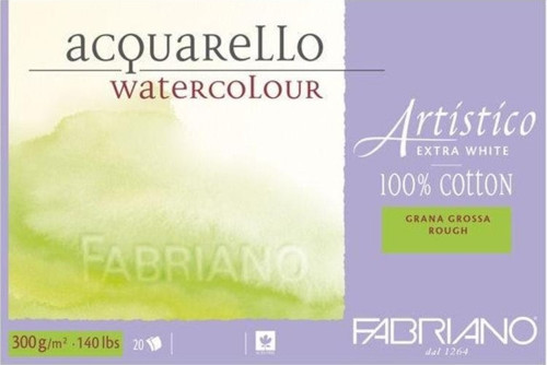 Artistico Extra White Suluboya Blok 300 gr. 26x36 cm. 20 yp. Kaba Grenli Rough