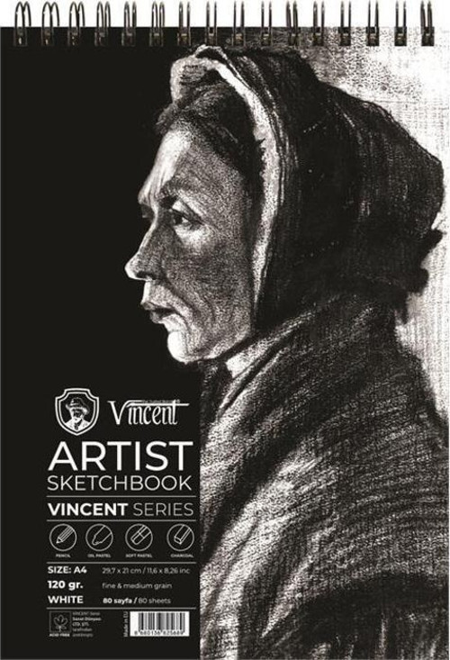 Artist Sketchbook White 120 gr A4 80 Sayfa
