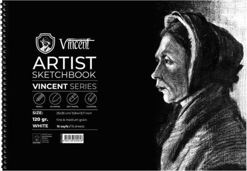 Artist Sketchbook White 120 gr 25x35 cm 15 Sayfa
